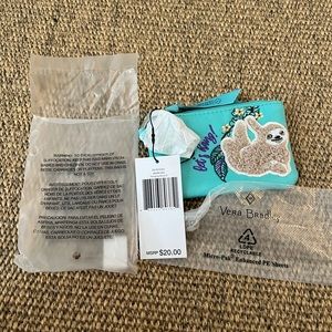 Vera Bradley sloth card wallet